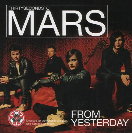 30 Seconds To Mars : From Yesterday (CD, Single, Promo)