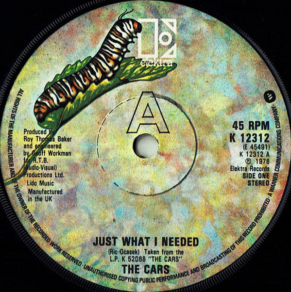 The Cars : Just What I Needed (7", Single, Sol)