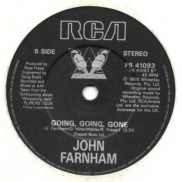 John Farnham : You're The Voice (7", Single)