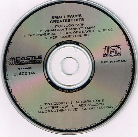 Small Faces : Small Faces' Greatest Hits (CD, Comp)