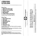 Elton John : A Single Man (Cass, Album)