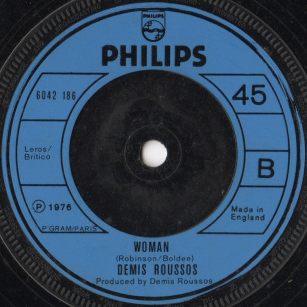 Demis Roussos : When Forever Has Gone (7", Single)