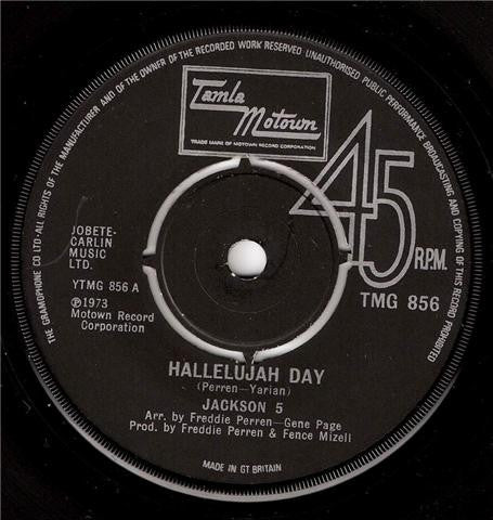 The Jackson 5 : Hallelujah Day (7")