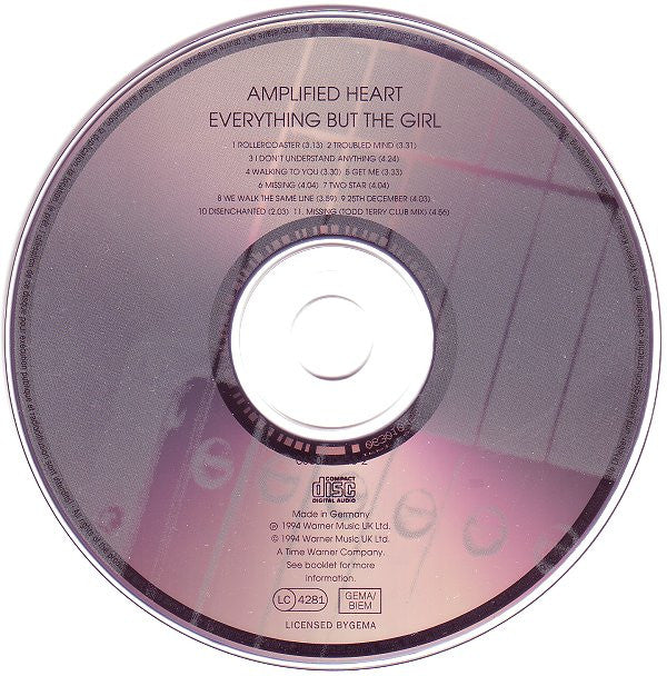 Everything But The Girl : Amplified Heart (CD, Album, RE)