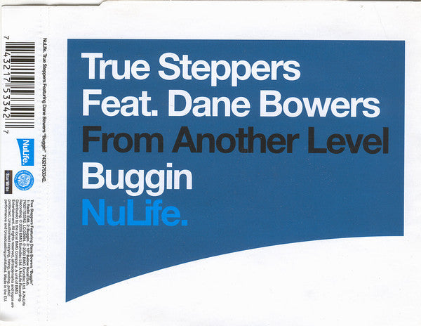 True Steppers Feat. Dane Bowers : Buggin (CD, Single)