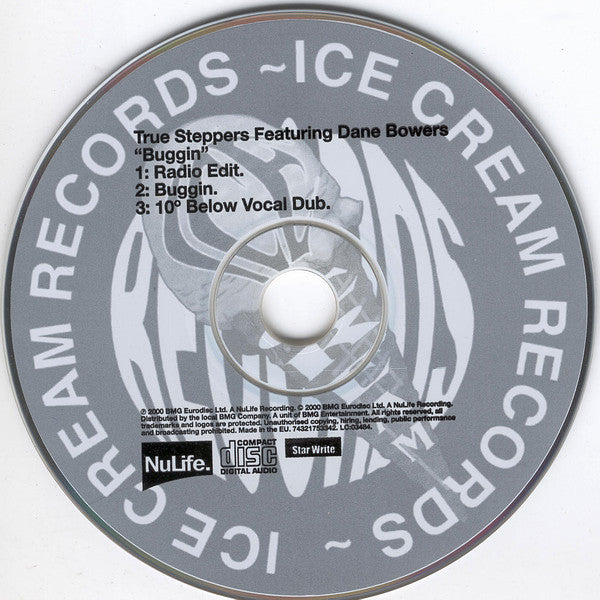 True Steppers Feat. Dane Bowers : Buggin (CD, Single)