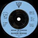 Rockers Revenge Featuring Donnie Calvin : Walking On Sunshine (7", Single, Blu)
