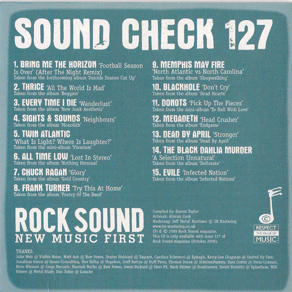 Various : Sound Check 127 (CD, Promo, Smplr)