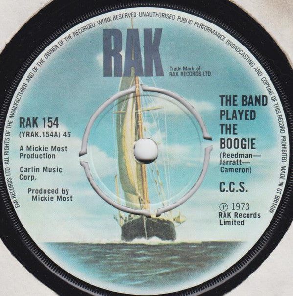 CCS : The Band Played The Boogie (7", Single)