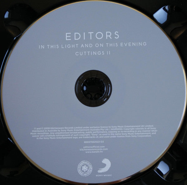 Editors : In This Light And On This Evening (2xCD, Album, Dig)