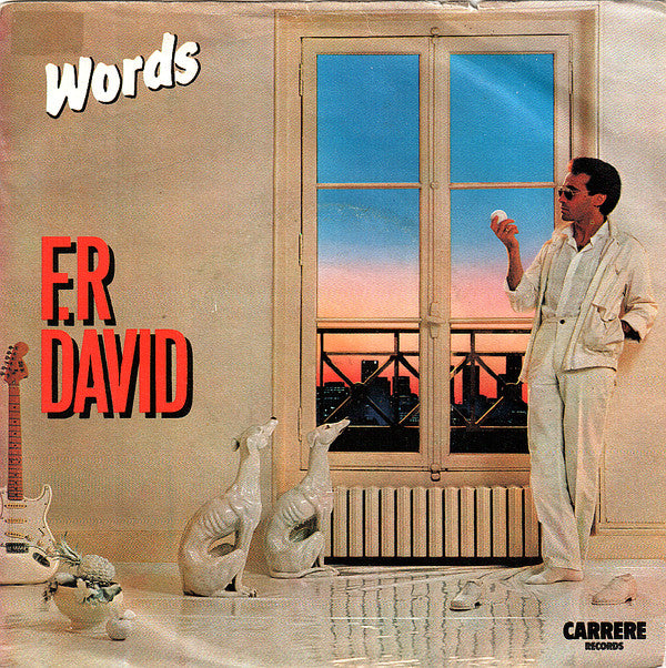 F.R. David : Words (7", Single, Kno)