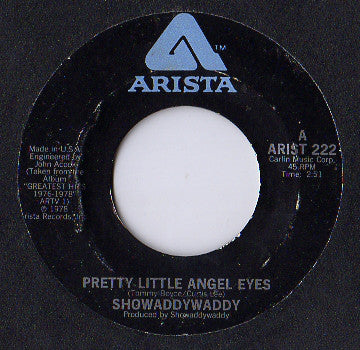 Showaddywaddy : Pretty Little Angel Eyes (7", Single, Styrene)