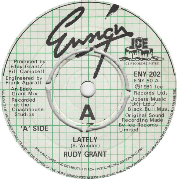 Rudy Grant : Lately (7", Single)