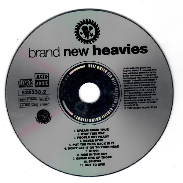 The Brand New Heavies : The Brand New Heavies (CD, Album, RE)