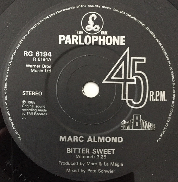 Marc Almond : Bitter-Sweet (7", Single, Ltd, Gat)