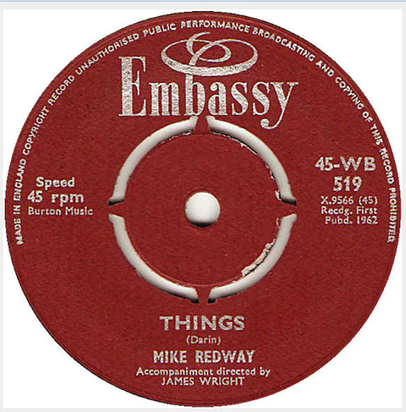 Mike Redway : Things (7", Single)