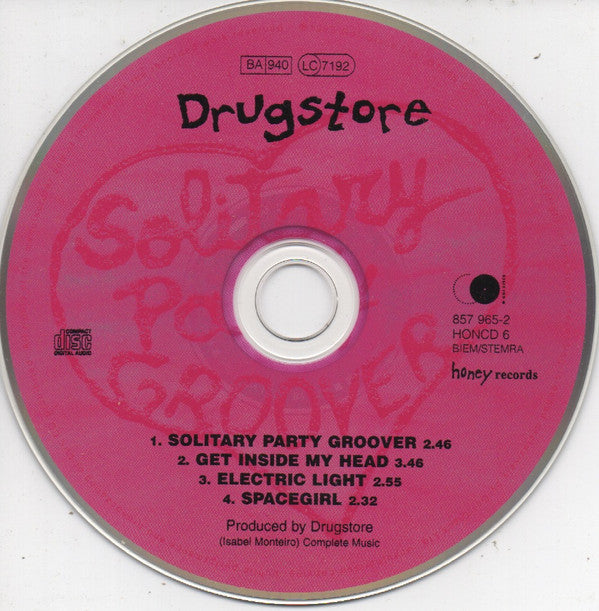 Drugstore : Solitary Party Groover (CD, Single, Dig)