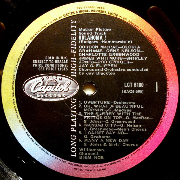 Rodgers & Hammerstein : Oklahoma! (LP, Album, Mono)