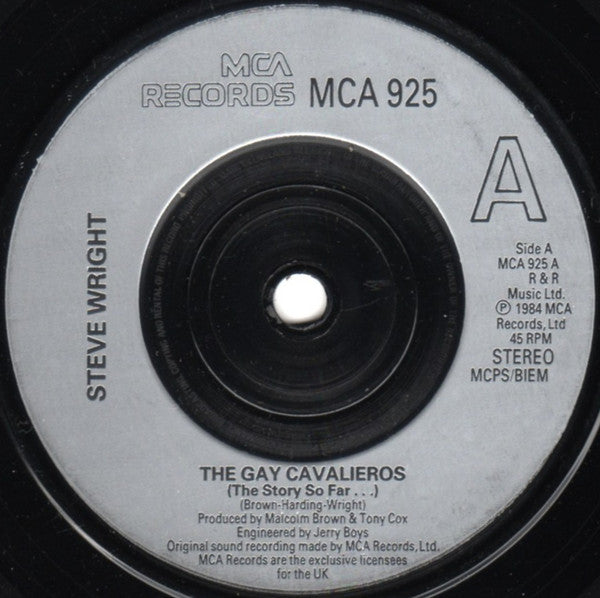 Steve Wright (26) : The Gay Cavalieros (The Story So Far...) (7", Single, Sil)
