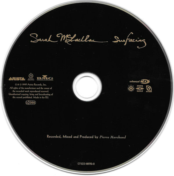 Sarah McLachlan : Surfacing (CD, Album, Enh)