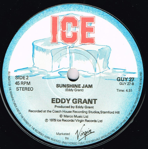 Eddy Grant : Walking On Sunshine (7")