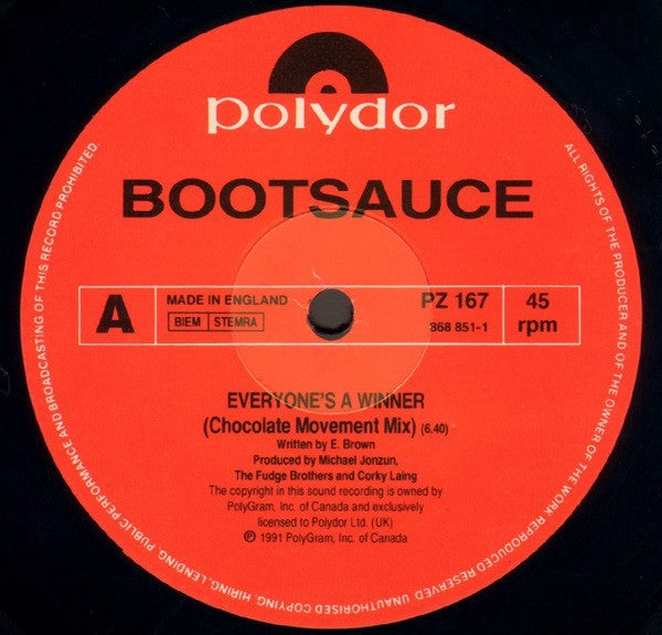 Bootsauce : Everyone's A Winner (Remix) (12")