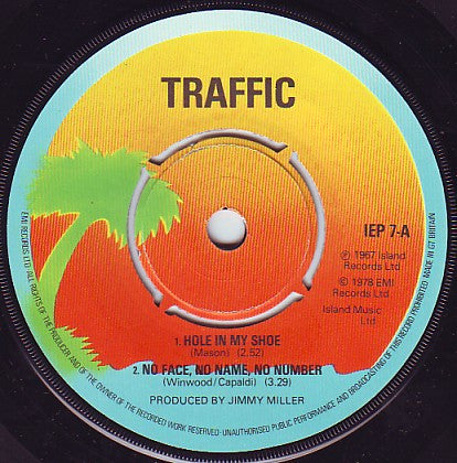 Traffic : Hole In My Shoe (7", EP)