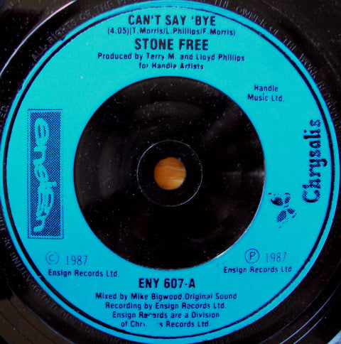 Stone Free (6) : Can't Say 'Bye (7", Single)
