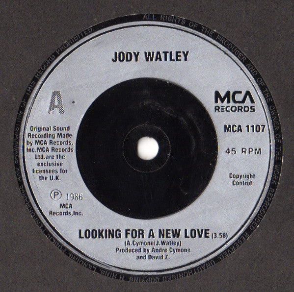 Jody Watley : Looking For A New Love (7", Single)