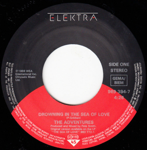The Adventures : Drowning In The Sea Of Love (7", Single)