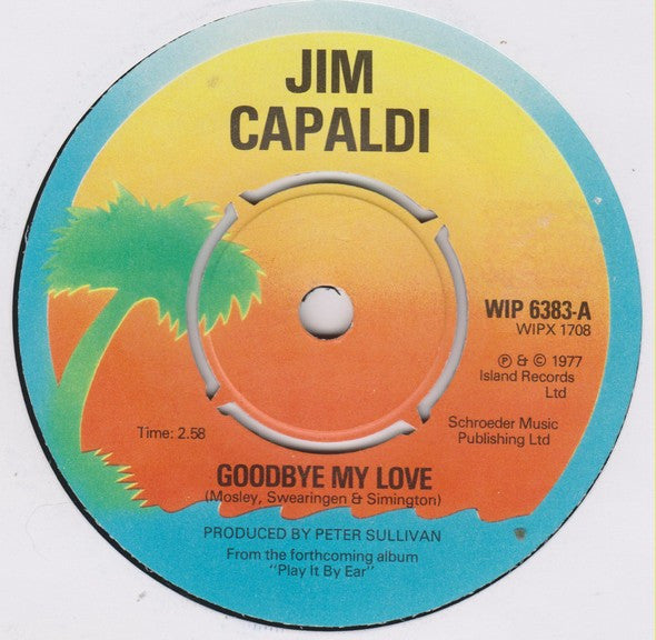 Jim Capaldi : Goodbye My Love (7", Single)