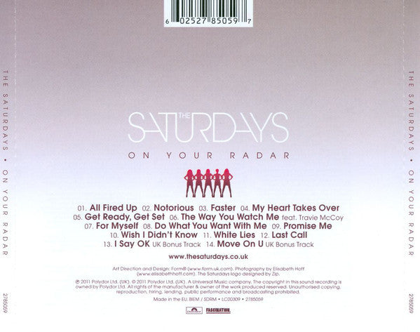 The Saturdays : On Your Radar (CD, Album, EDC)