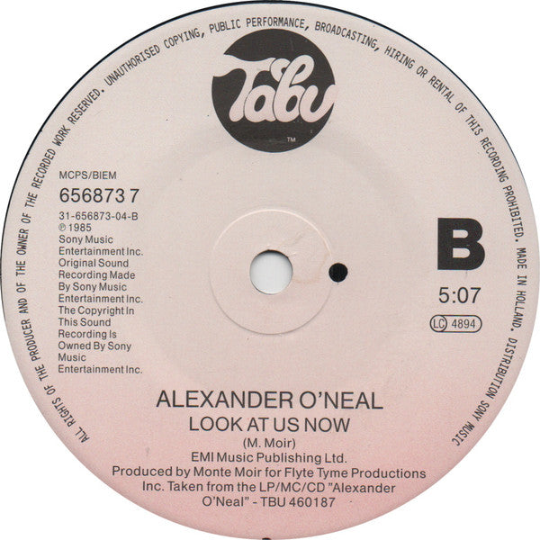 Alexander O'Neal : Shame On Me (7", Single)