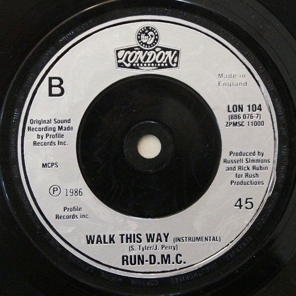 Run DMC* : Walk This Way (7", Single)