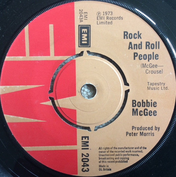 Bobbie McGee : Rock And Roll People (7", Single)