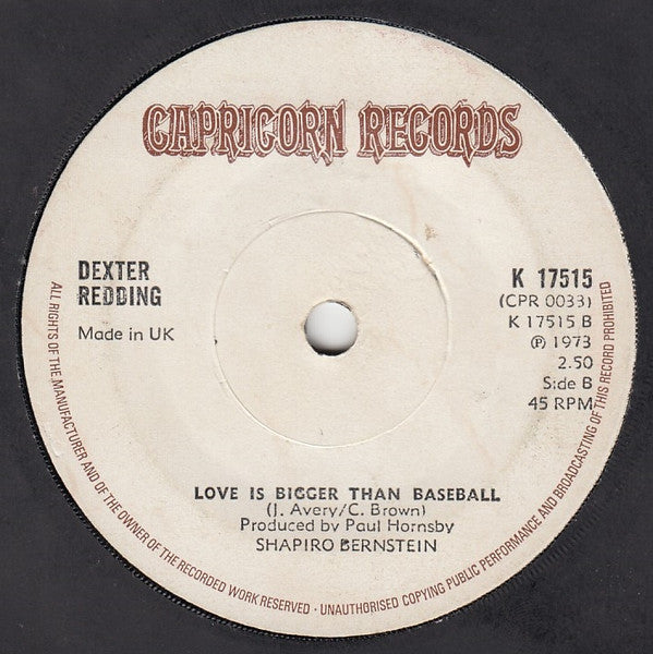 Dexter Redding : God Bless  (7", Single, Sol)