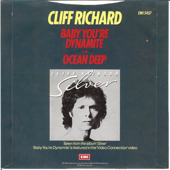 Cliff Richard : Baby You're Dynamite (7", Single, Blu)
