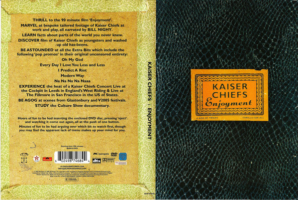 Kaiser Chiefs : Enjoyment (DVD, Reg)