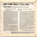 Joan Baez : Don't Think Twice, It's All Right (7", EP, Mono)