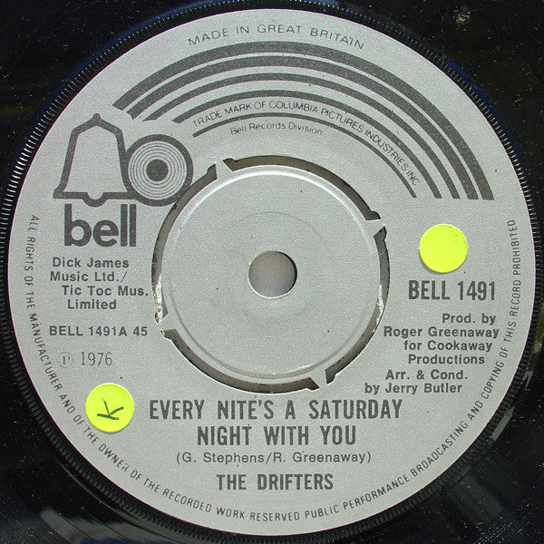 The Drifters : Every Nite's A Saturday Night With You (7", Single)