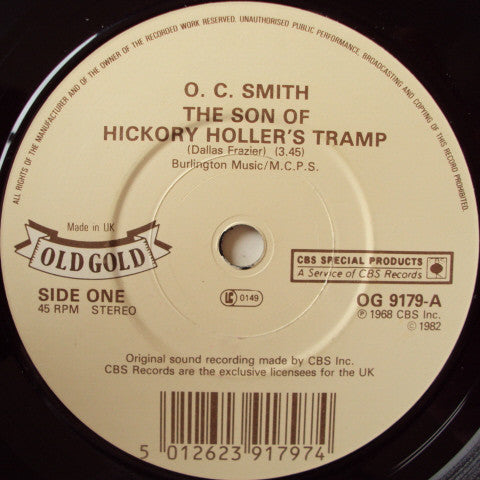 OC Smith : The Son Of Hickory Holler's Tramp / Together (7", Single)