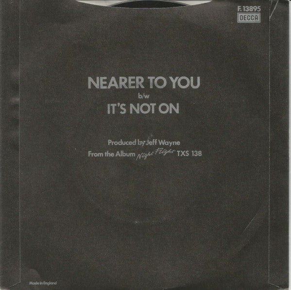 Justin Hayward : Nearer To You (7", Single)