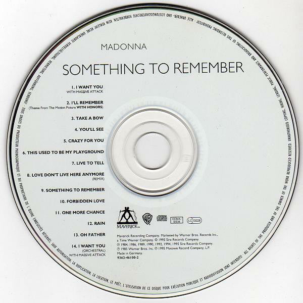 Madonna : Something To Remember (CD, Comp, Flo)
