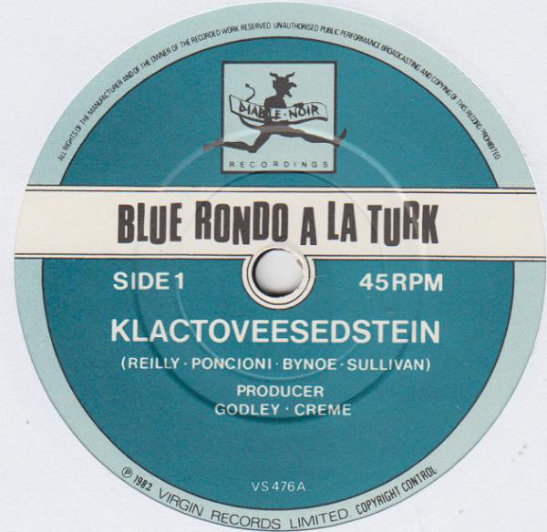 Blue Rondo À La Turk : Klacto Vee Sedstein (7", Single)