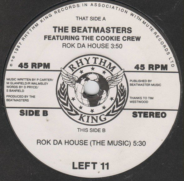 The Beatmasters Featuring The Cookie Crew : Rok Da House (7", Single)