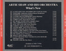 Artie Shaw And His Orchestra : What's New (CD)