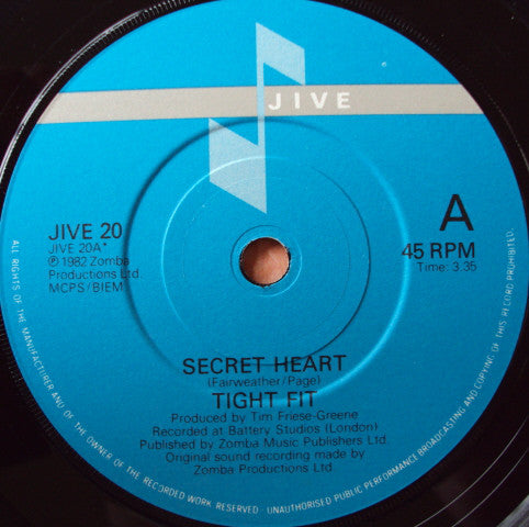 Tight Fit : Secret Heart (7", Single)