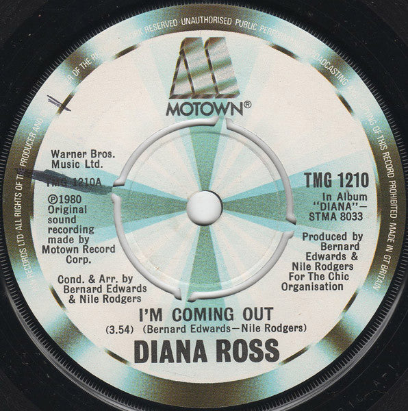Diana Ross : I'm Coming Out (7", Single, Kno)