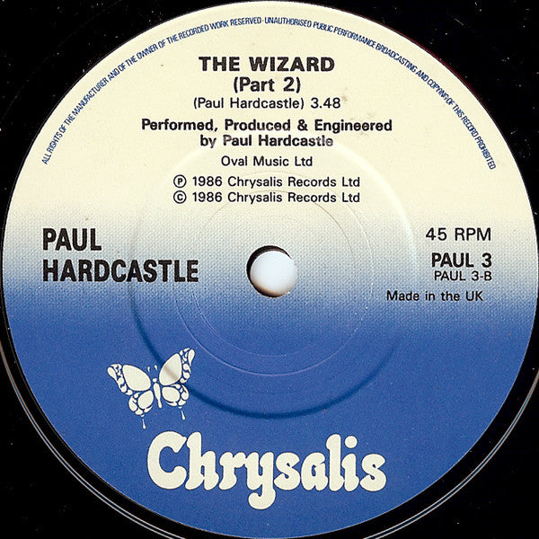 Paul Hardcastle : The Wizard (The Theme From Top Of The Pops) (7", Single, Pap)