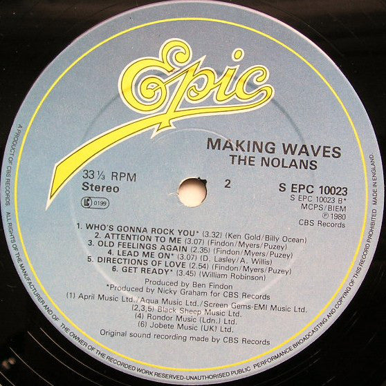 The Nolans : Making Waves (LP, Album)